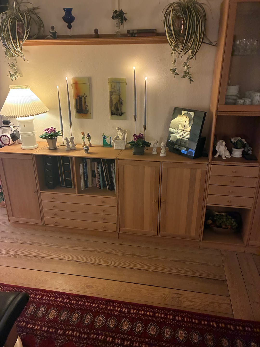 Customer photo review of LED Kertelys med Lak, 2 stk (38 cm) Støvet blå