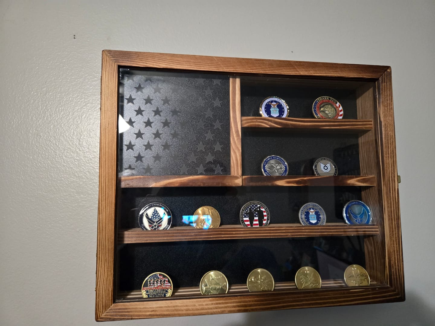 Customer photo review of Honoring All Who Served Thank You Coin