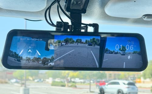 Customer photo review of WOLFBOX G900 TriPro Bumper Version 3 Channel Rear View Mirror RHD