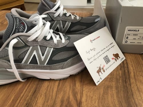 Customer photo review of New Balance 990v6 Grey Junior GC990GL6