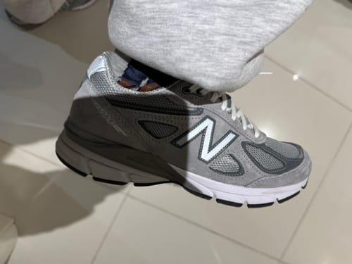 Customer photo review of New Balance Made in USA 990v4 Core Grey with Silver U990GR4