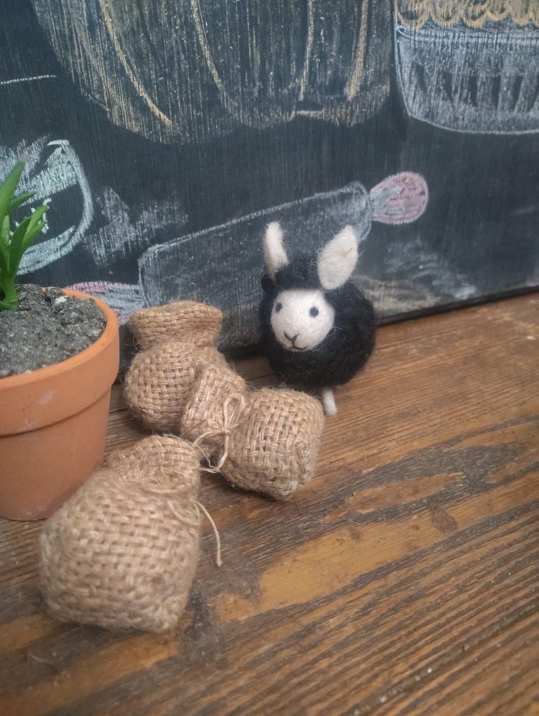 Customer photo review of Felt Baa Baa Black Sheep Toy