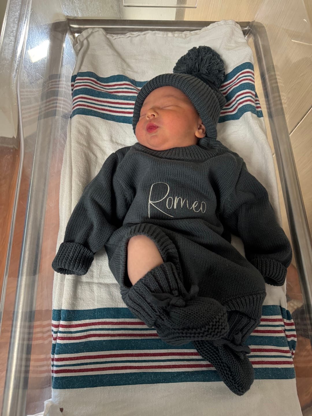 Customer photo review of Knit Romper - Stormy