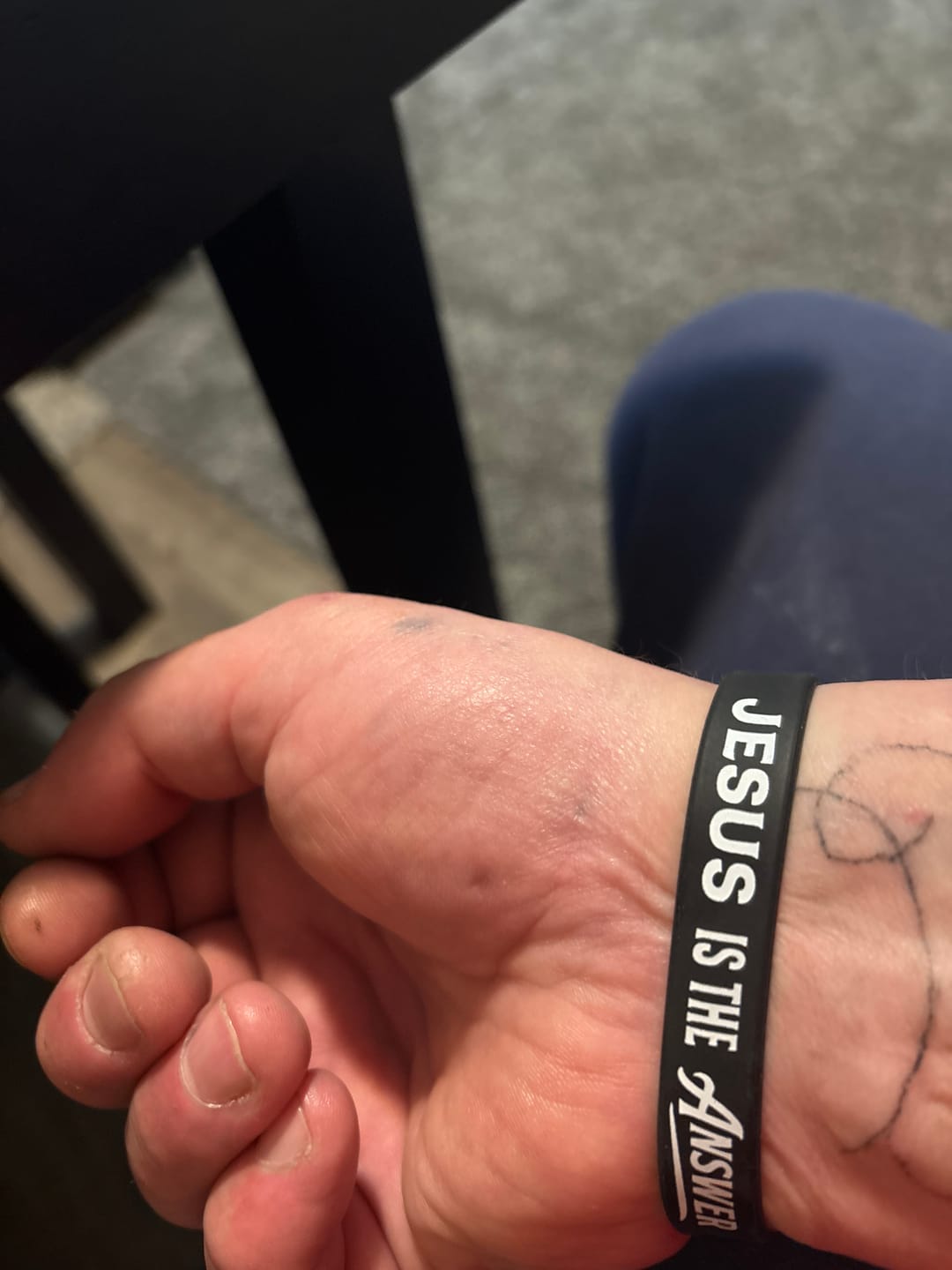 Customer photo review of Jesus Is The Answer Decal