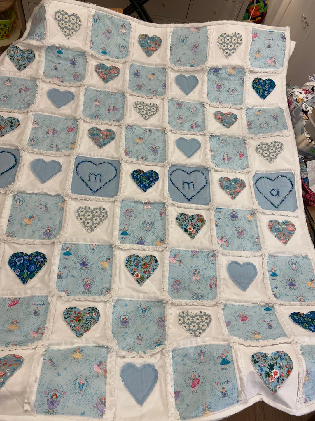 Customer photo review of Plain Brushed Cotton Fabric