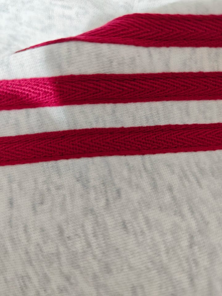 Customer photo review of Striped Loose Drape Pants