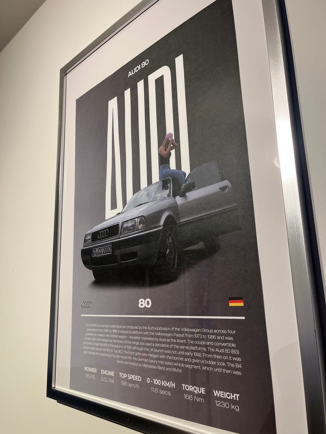 Customer photo review of Modern Custom Car Poster