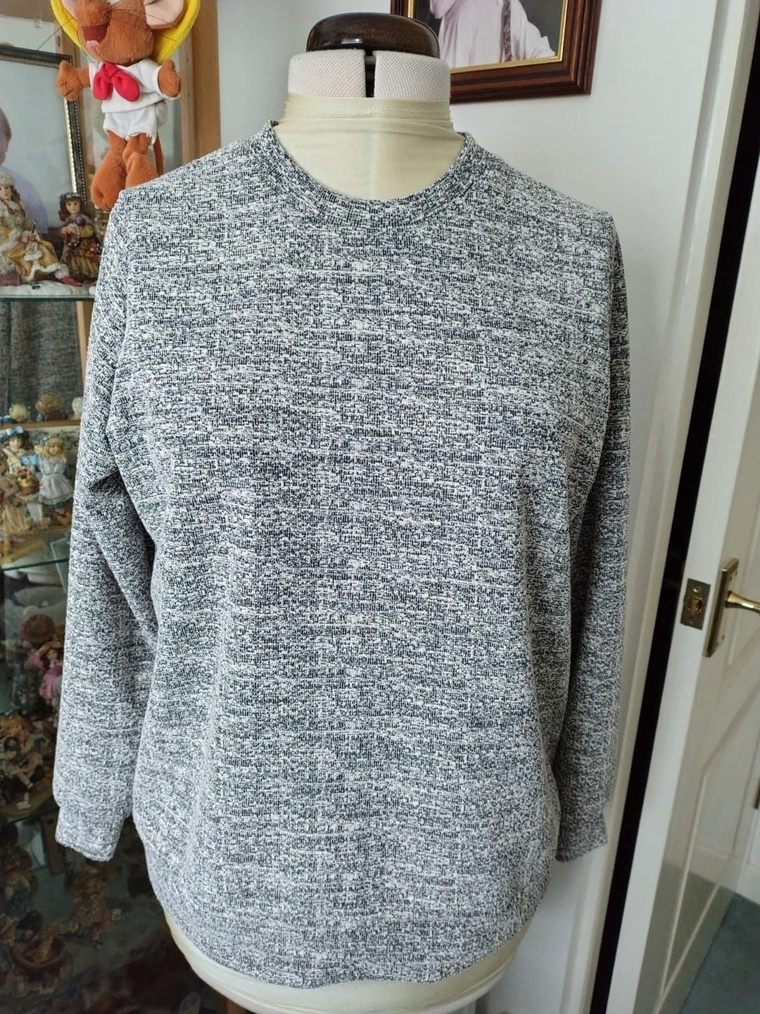 Customer photo review of Static Print Thick Knit Jersey Fabric