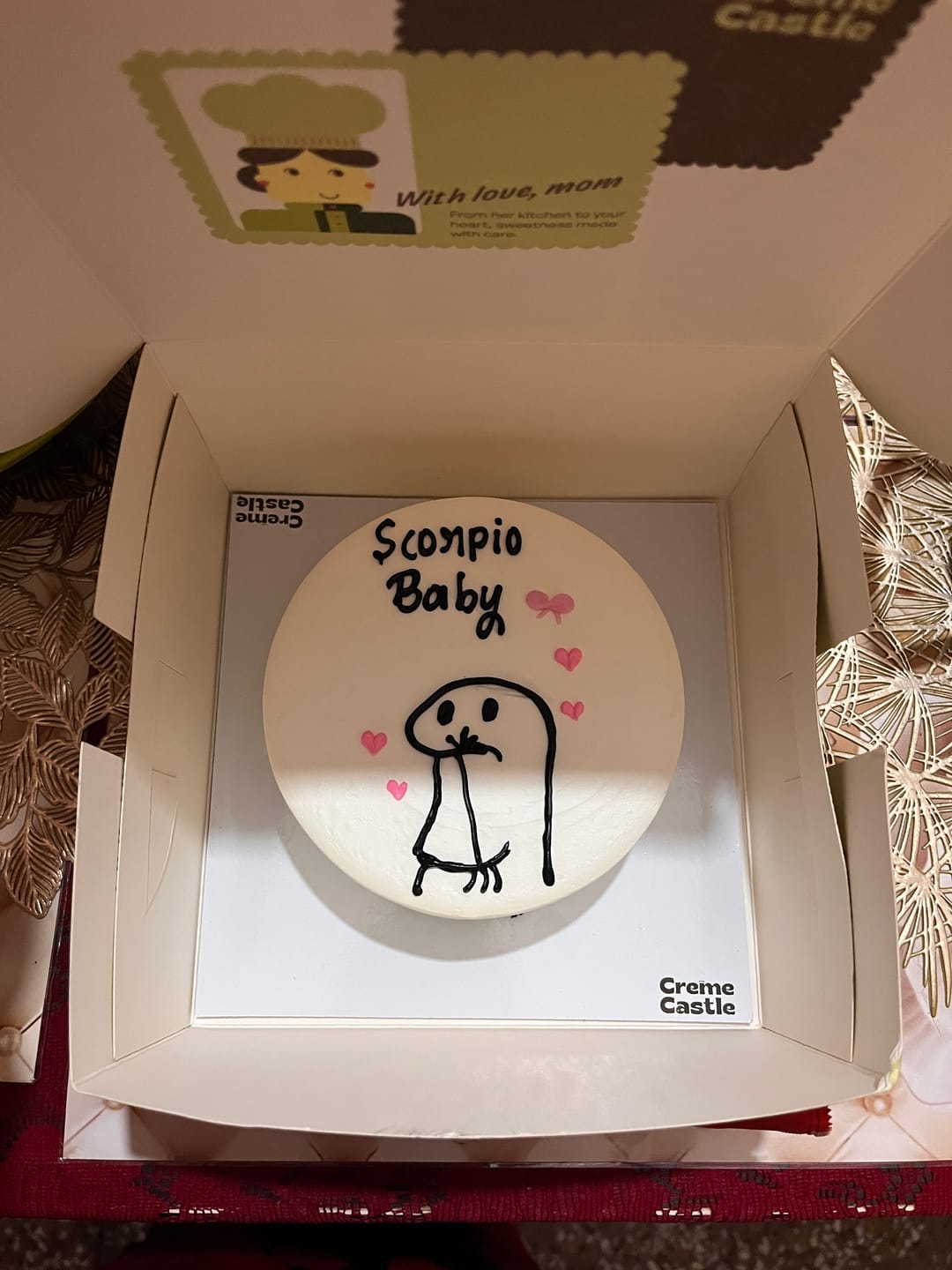 Customer photo review of Meme Age Theme Cake