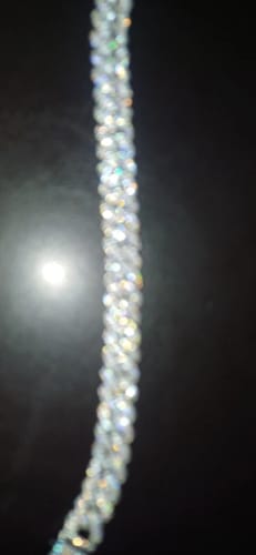 Customer photo review of Iced Out Cuban Chain 10MM (White Gold)