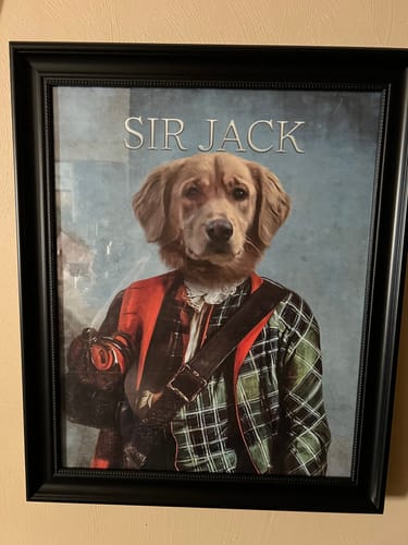 Customer photo review of Scottish Gent - Custom Vintage Pet Portrait
