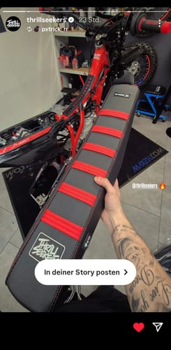 Customer photo review of Custom Seat Cover: 2025 Beta 480 RR