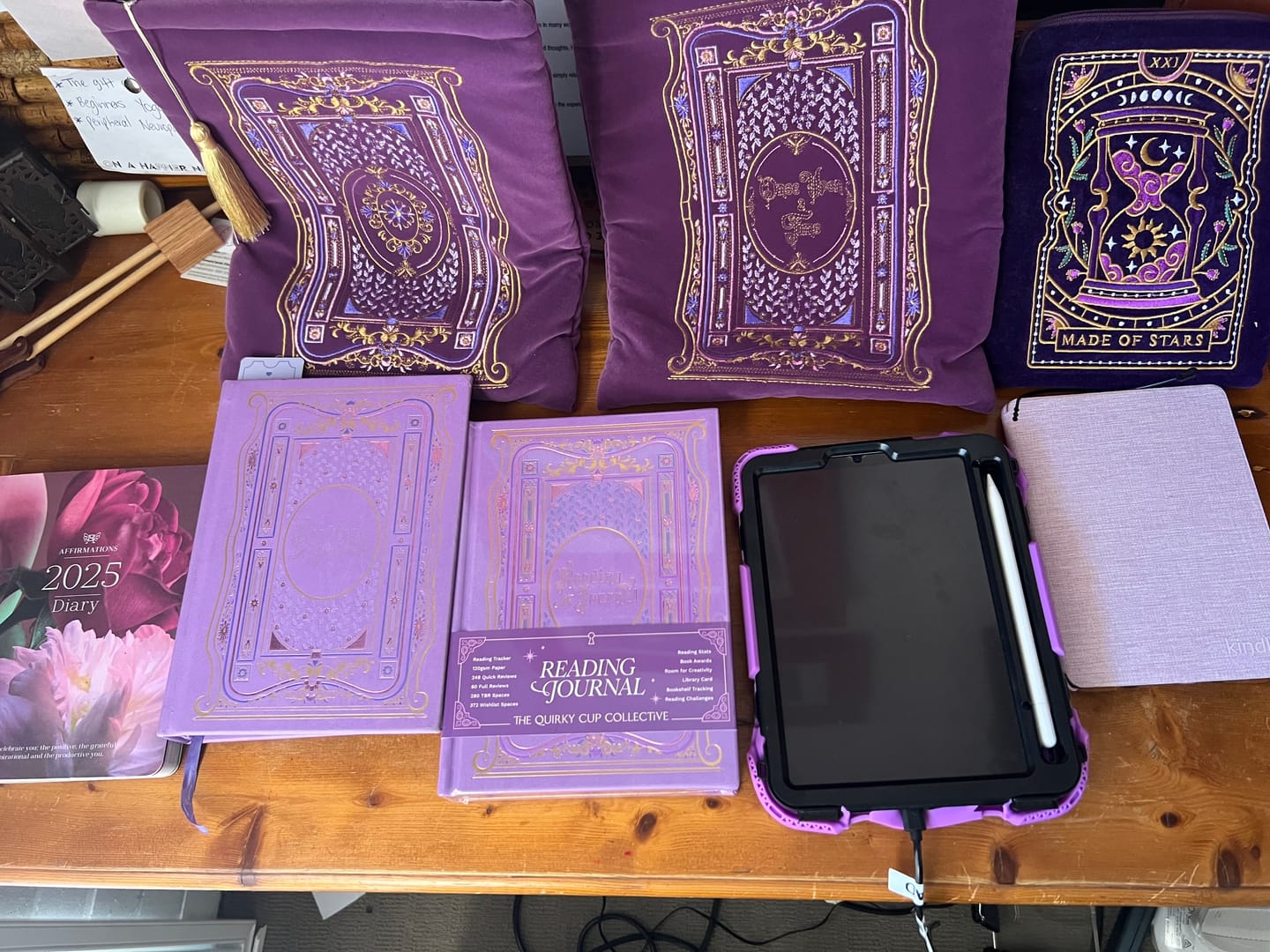 Customer photo review of Reading Journal - Wisteria