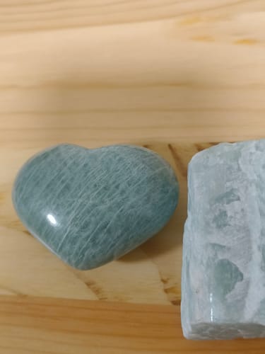 Customer photo review of Amazonite Heart #1