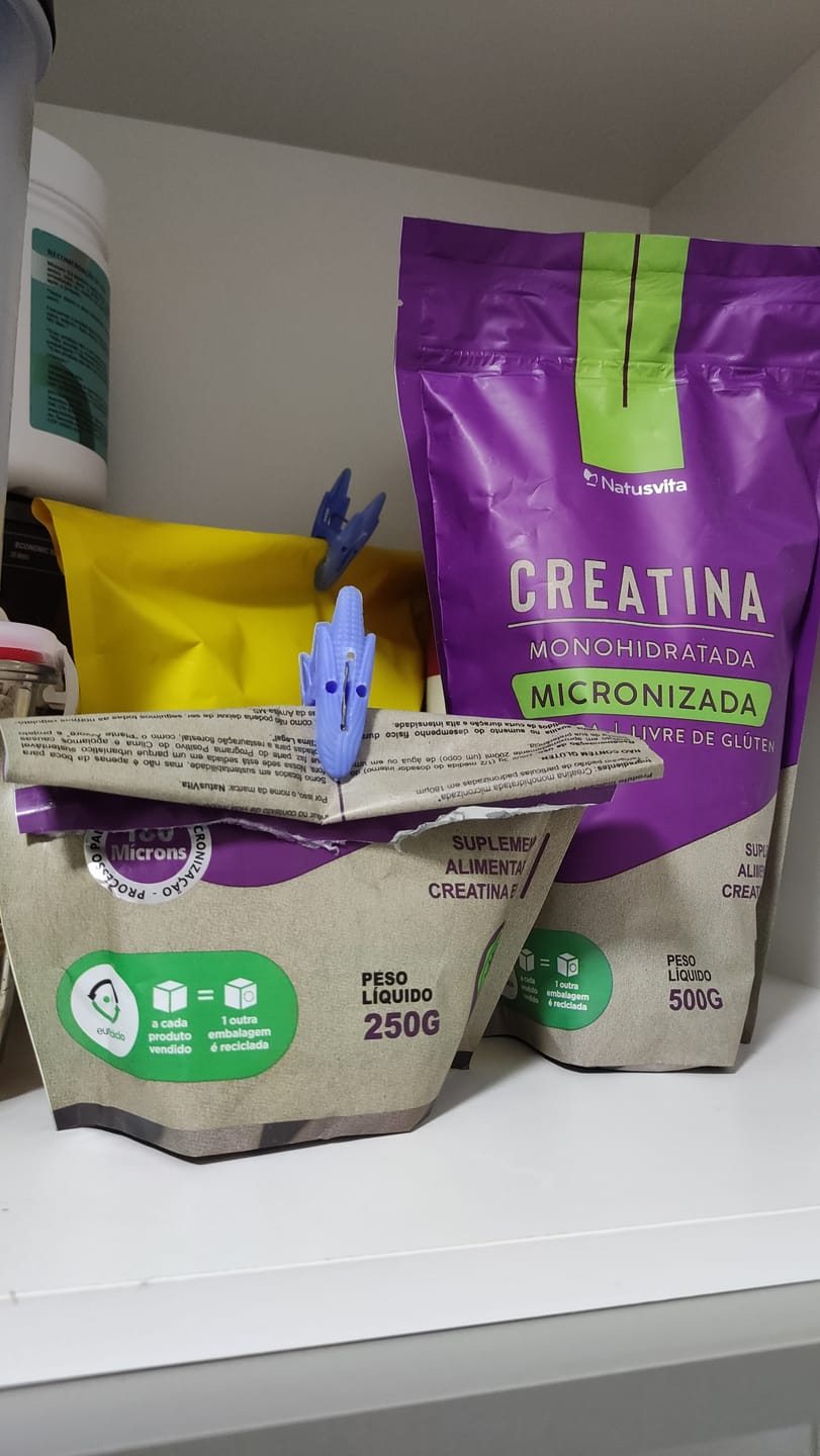 Customer photo review of Creatina 100% Pura (500g). Monohidratada e Micronizada 180 mícrons. Livre de Metais Pesados
