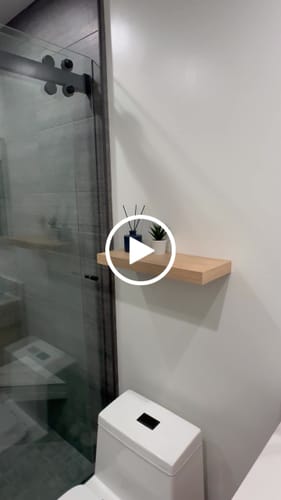 Customer video review of Natural White Oak Floating Shelf