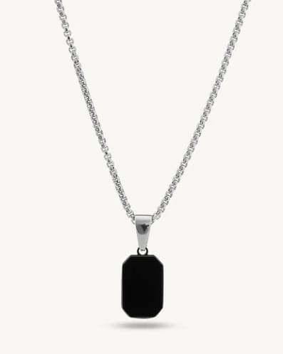 Customer photo review of Shadow Octane Necklace