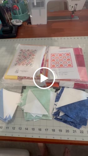 Customer video review of Positive Vibes Precut Quilt Kit Featuring Riley Blake Confetti Cottons