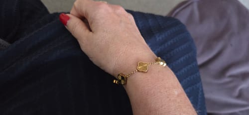 Customer photo review of Celine Clover Bracelet