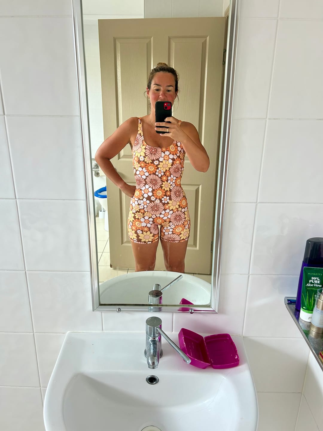 Customer photo review of Flower Power Paros Onesie
