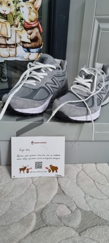 Customer photo review of New Balance Made in USA 990v4 Core Grey with Silver U990GR4