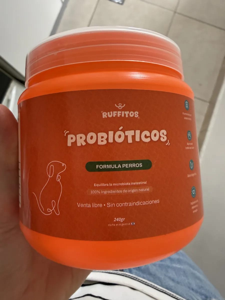 Customer photo review of Probioticos para perros | Fortalecé la salud de tu perrhijo desde adentro