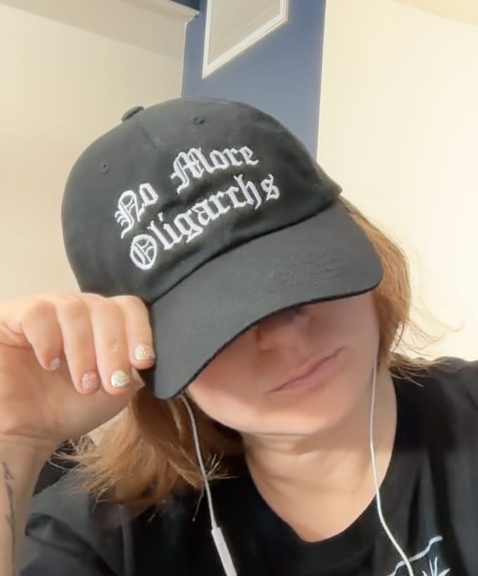 Customer photo review of No More Oligarchs Dad Hat