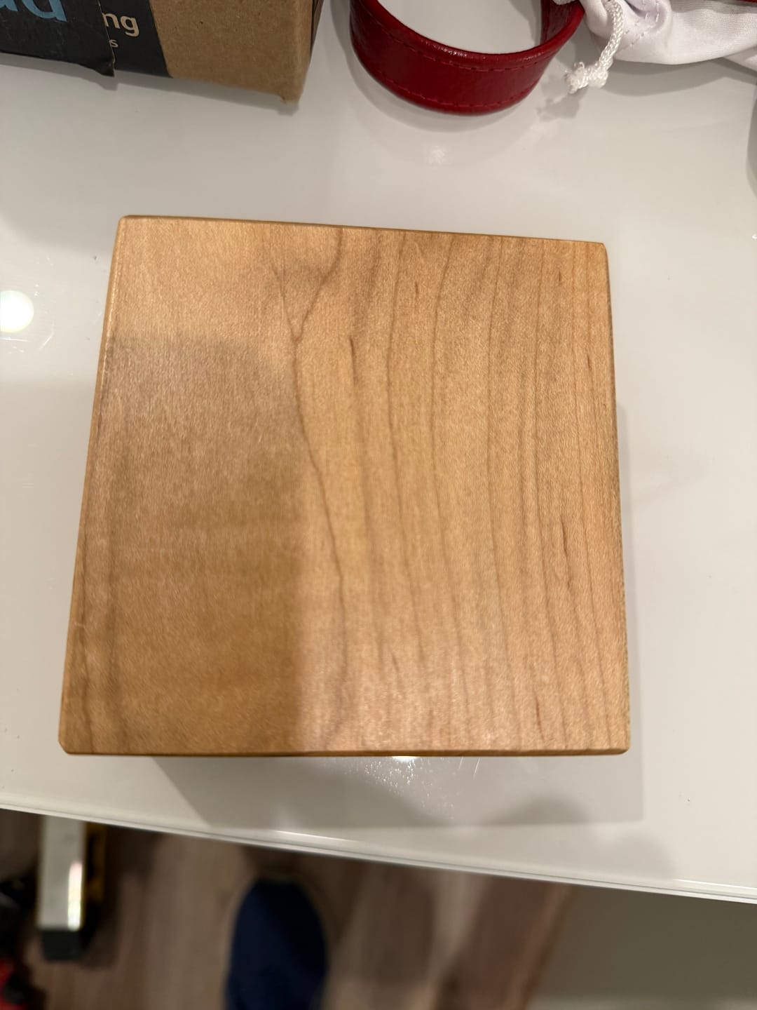 Customer photo review of Maple Floating Shelves
