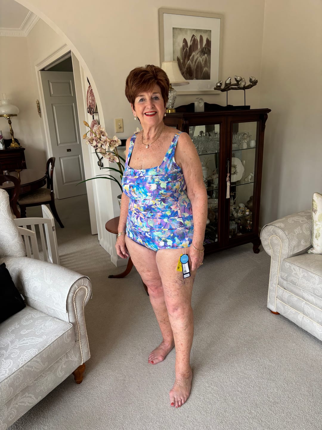 Customer photo review of Acadia Square Neck Binding One Piece