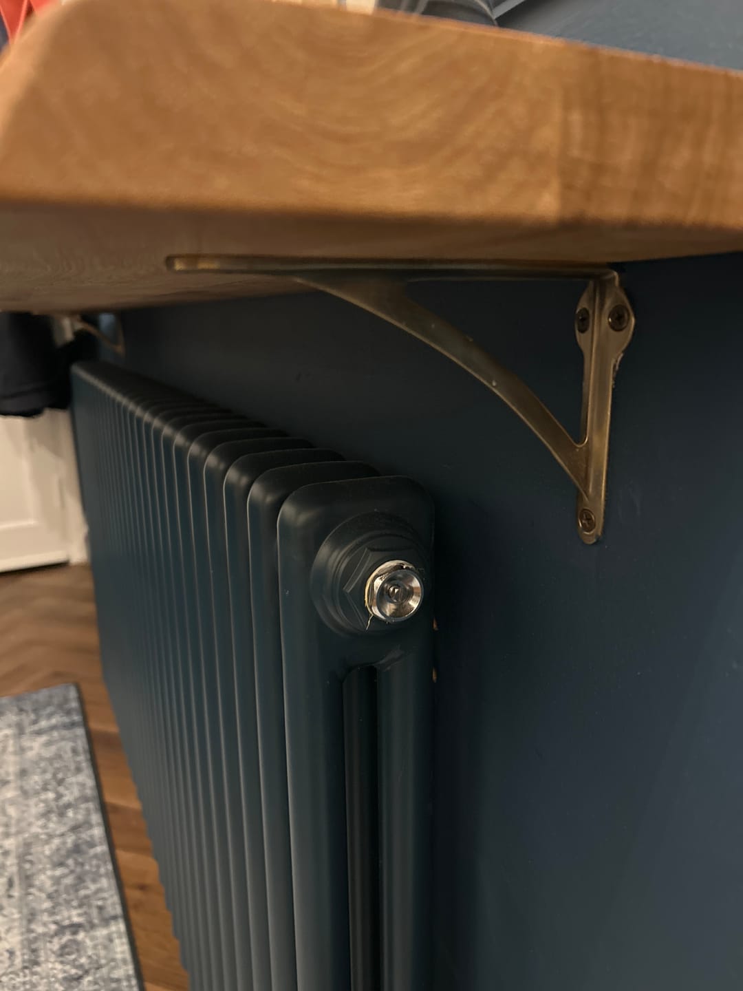 Customer photo review of Ironbridge Aged Brass Shelf Brackets | 4.5/6/7/8/10"