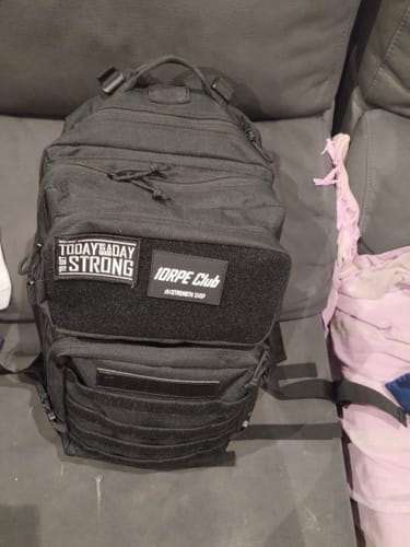 Customer photo review of Training Backpack 2.0, Black - Add Extra Patches