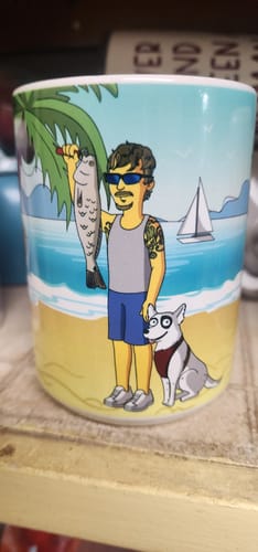 Customer photo review of White Glossy Mug