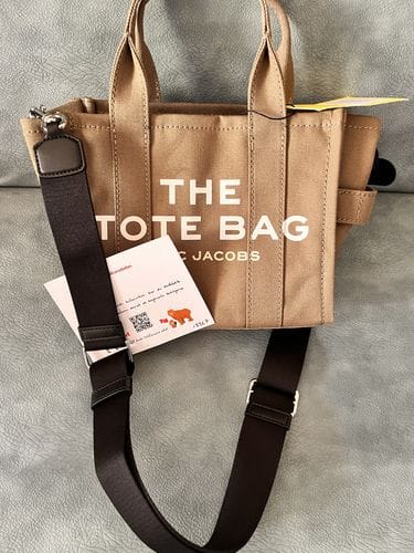 Customer photo review of Marc Jacobs Women's The Canvas Small Tote Bag Slate Green
