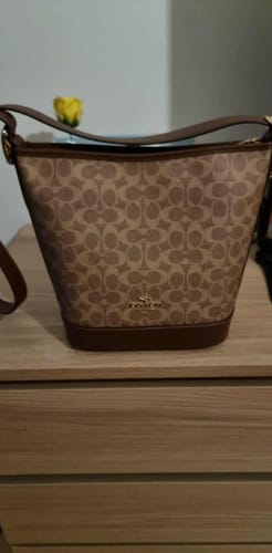 Customer photo review of Jude Duffle Bag In Signature Canvas (Gold/Tan/Brown)