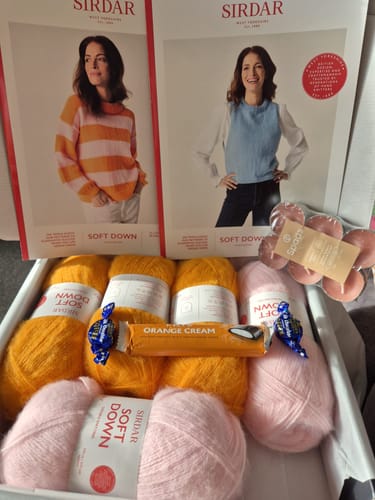 Customer photo review of November Ladies Mystery Knitting Box