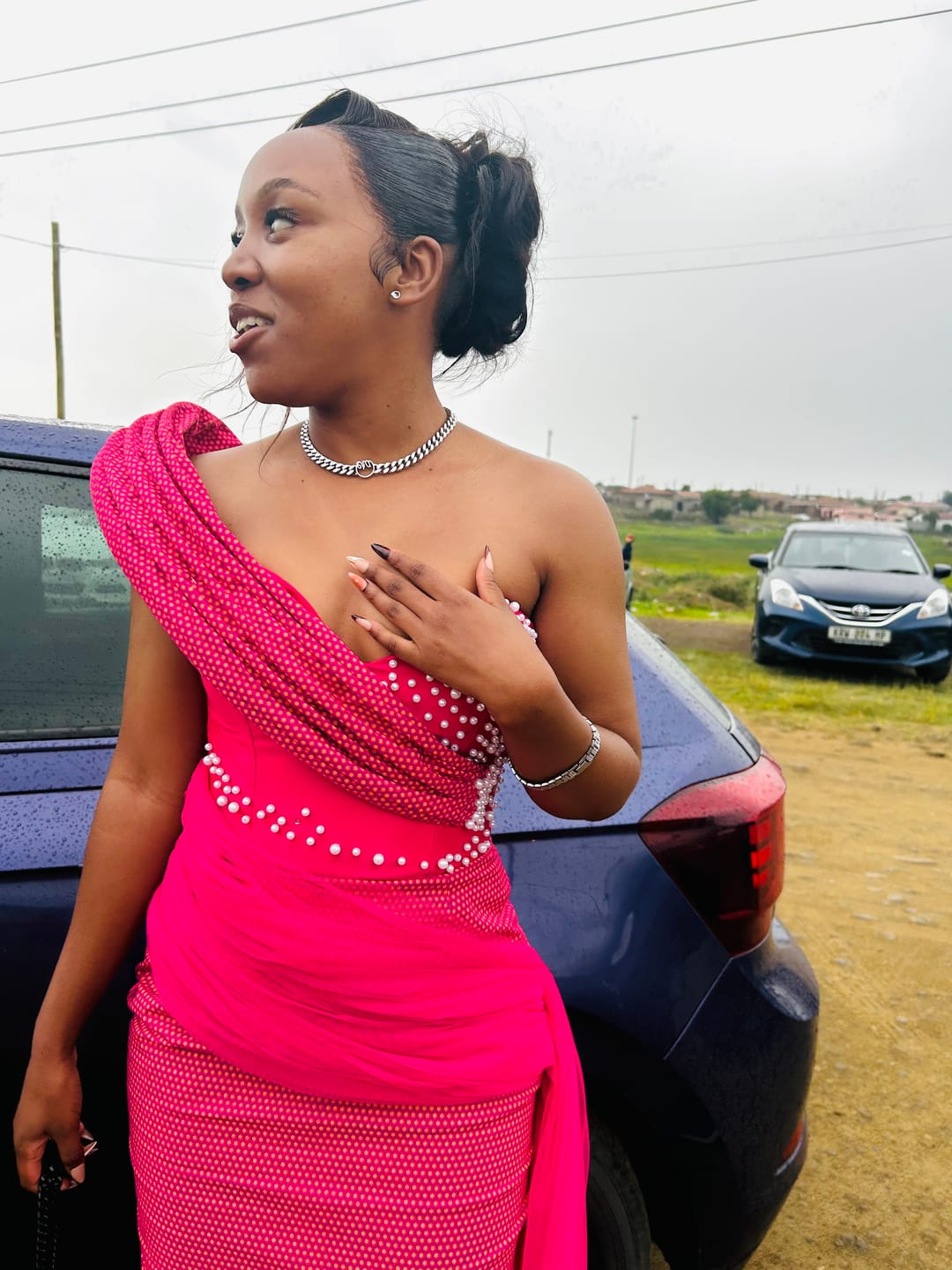 Customer photo review of Silver Era Choker