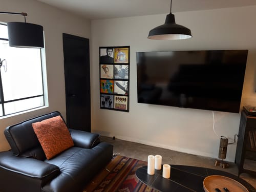 Customer photo review of 12" Vinyl Record Display Frame - LP Wall Storage