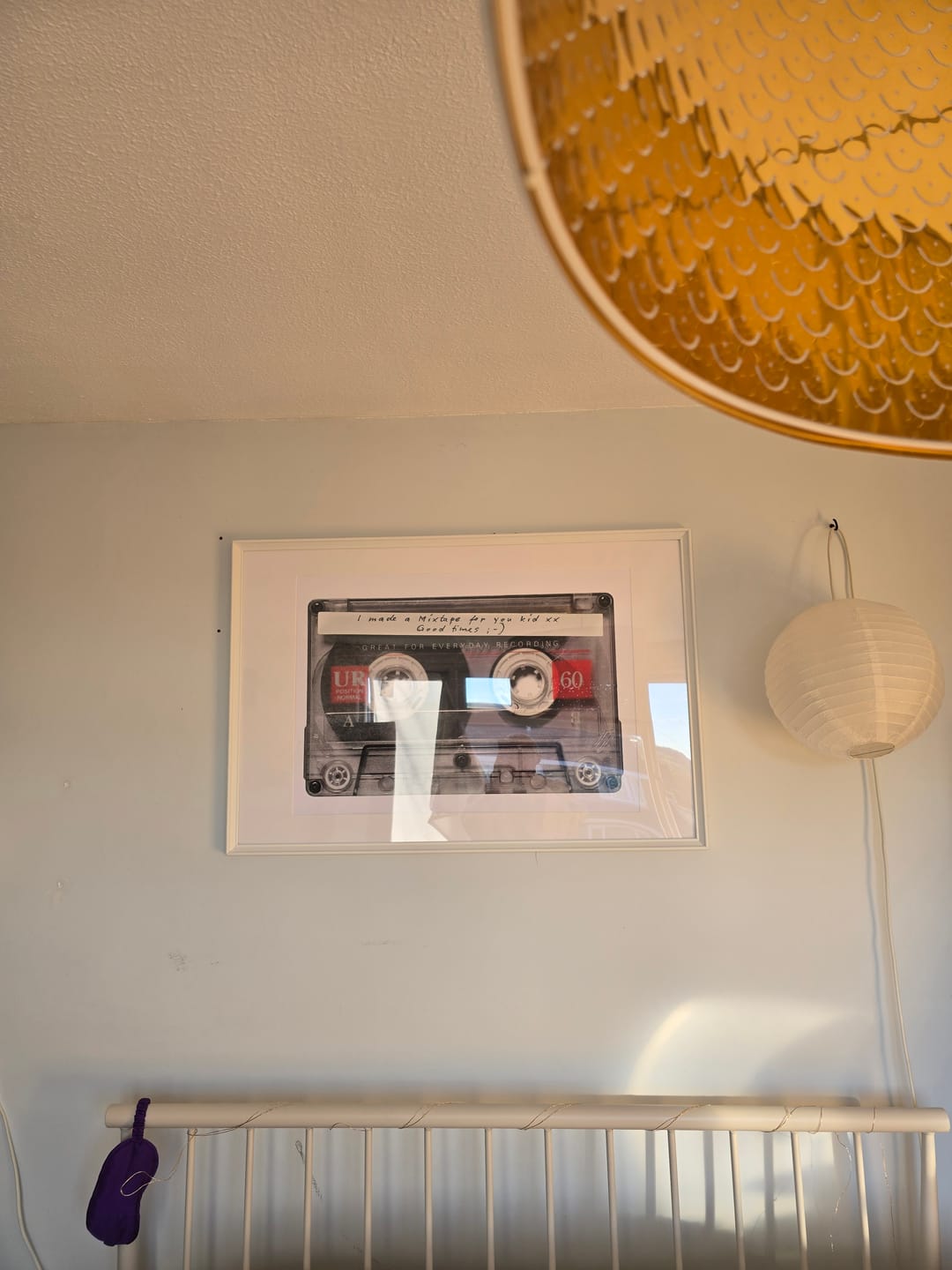 Customer photo review of Personalised Retro Mixtape Print