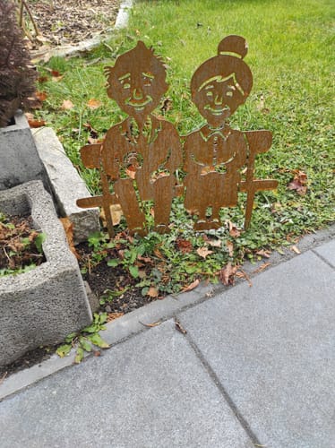 Customer photo review of Gartenstecker Oma & Opa