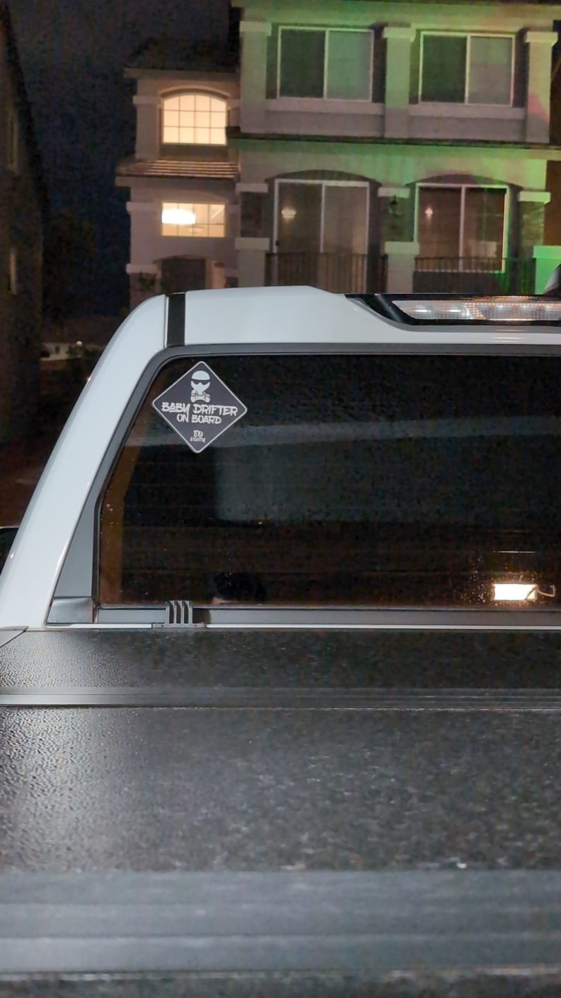 Customer photo review of 80Eighty® Baby On Board Sticker