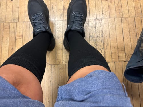 Customer photo review of Performance Eucalyptus Compression Socks