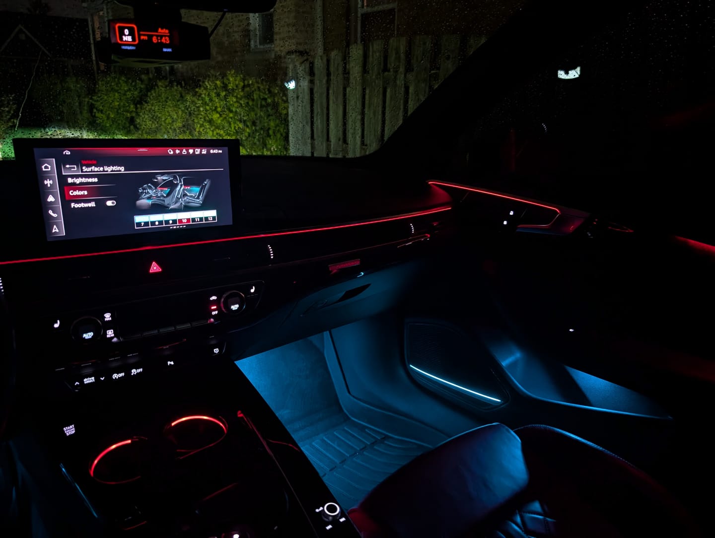 Customer photo review of B9/B9.5 Dashboard Ambient Lighting