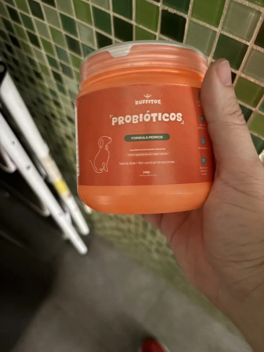 Customer photo review of Probioticos para perros | Fortalecé la salud de tu perrhijo desde adentro