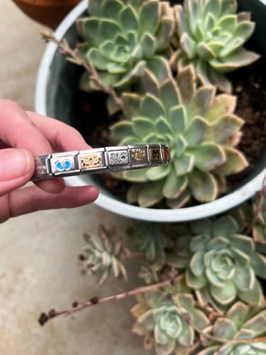 Lizelle D. review of Nomination Composable Link Blue Footprints, Silver & Enamel image 1 out of 1