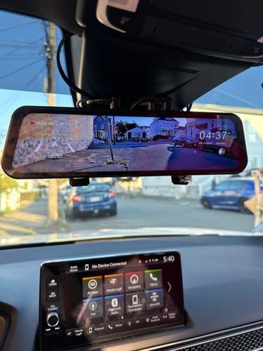 Customer photo review of WOLFBOX G900 TriPro Bumper Version 3 Channel Rear View Mirror RHD