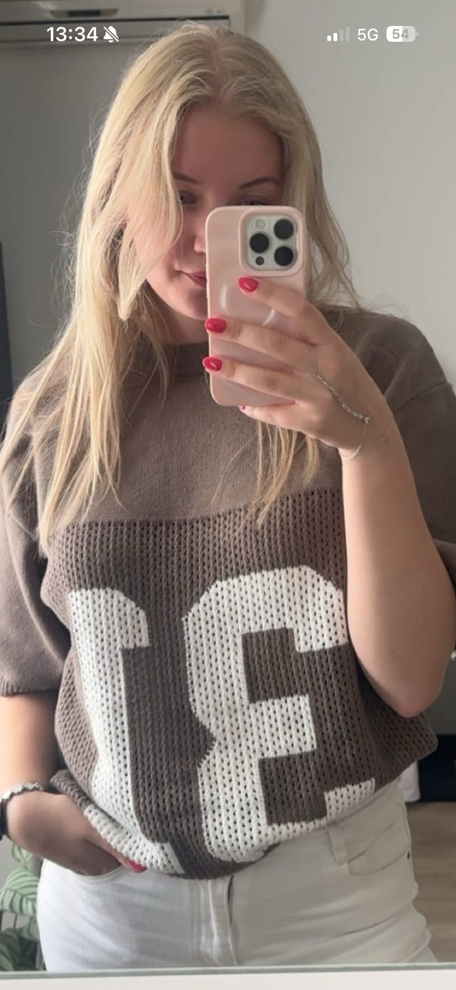 Customer photo review of KNIT JERSEY TAUPE