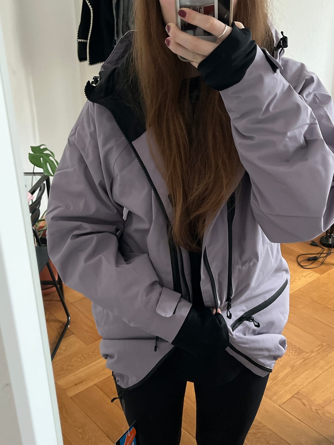 Customer photo review of Women's Pink Multifunctional Waterproof Insulated Snow Jacket