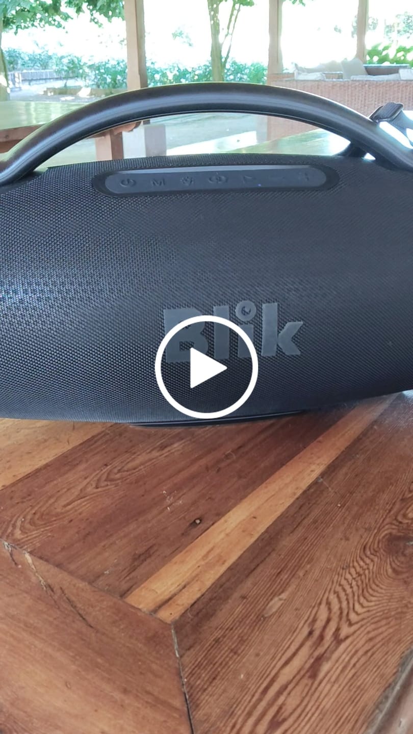 Customer video review of Parlante Bluetooth Portátil Blik Powerboost 180W 9 Hrs - Edición Limitada