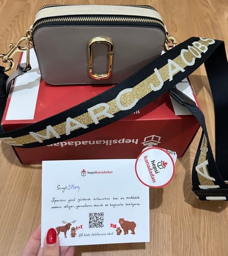 Customer photo review of Marc Jacobs Women's The Snapshot Crossbody Bag Sea Blue Multi - Hemen Kargoda