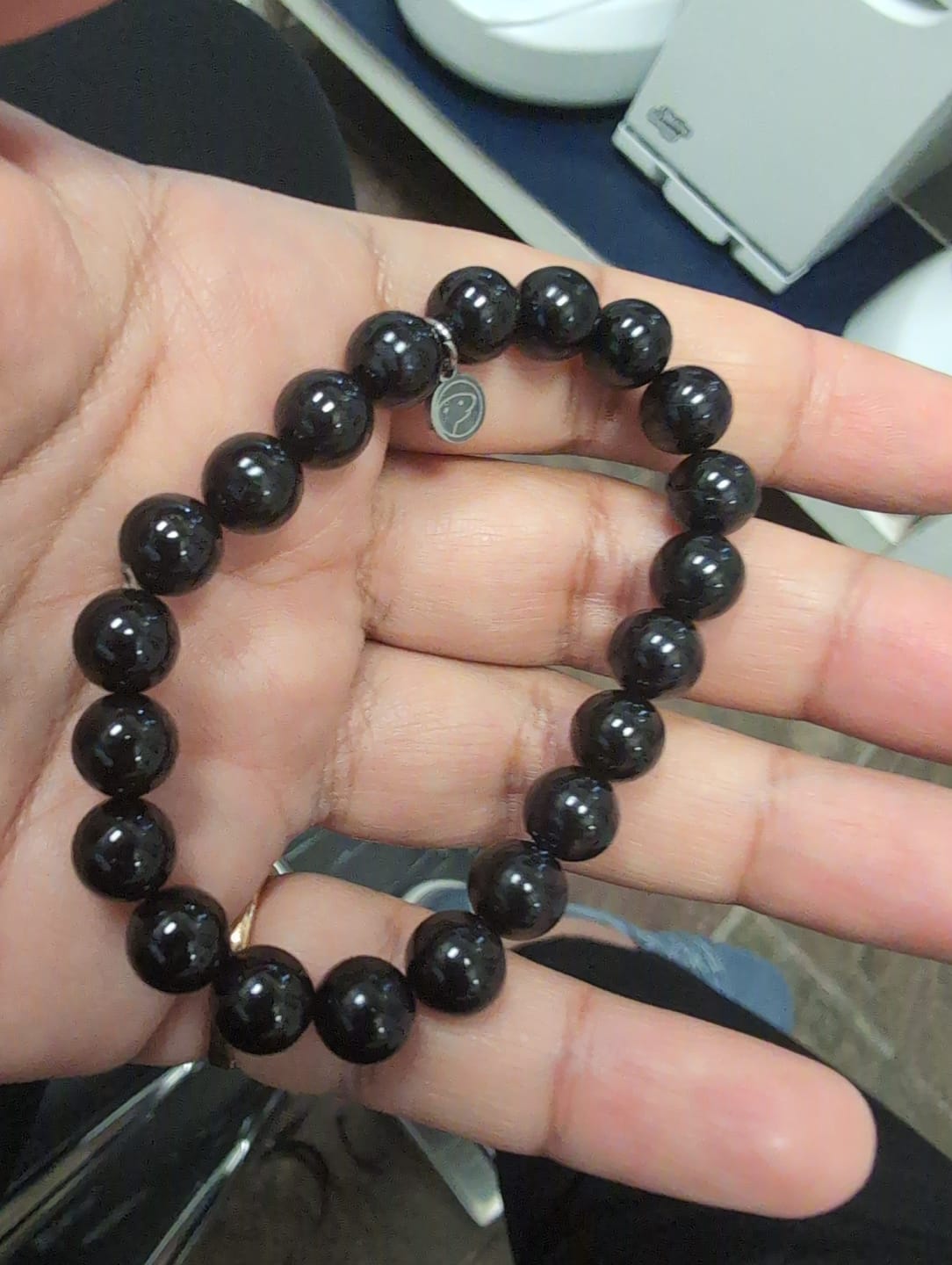 Customer photo review of Black Tourmaline Bracelet